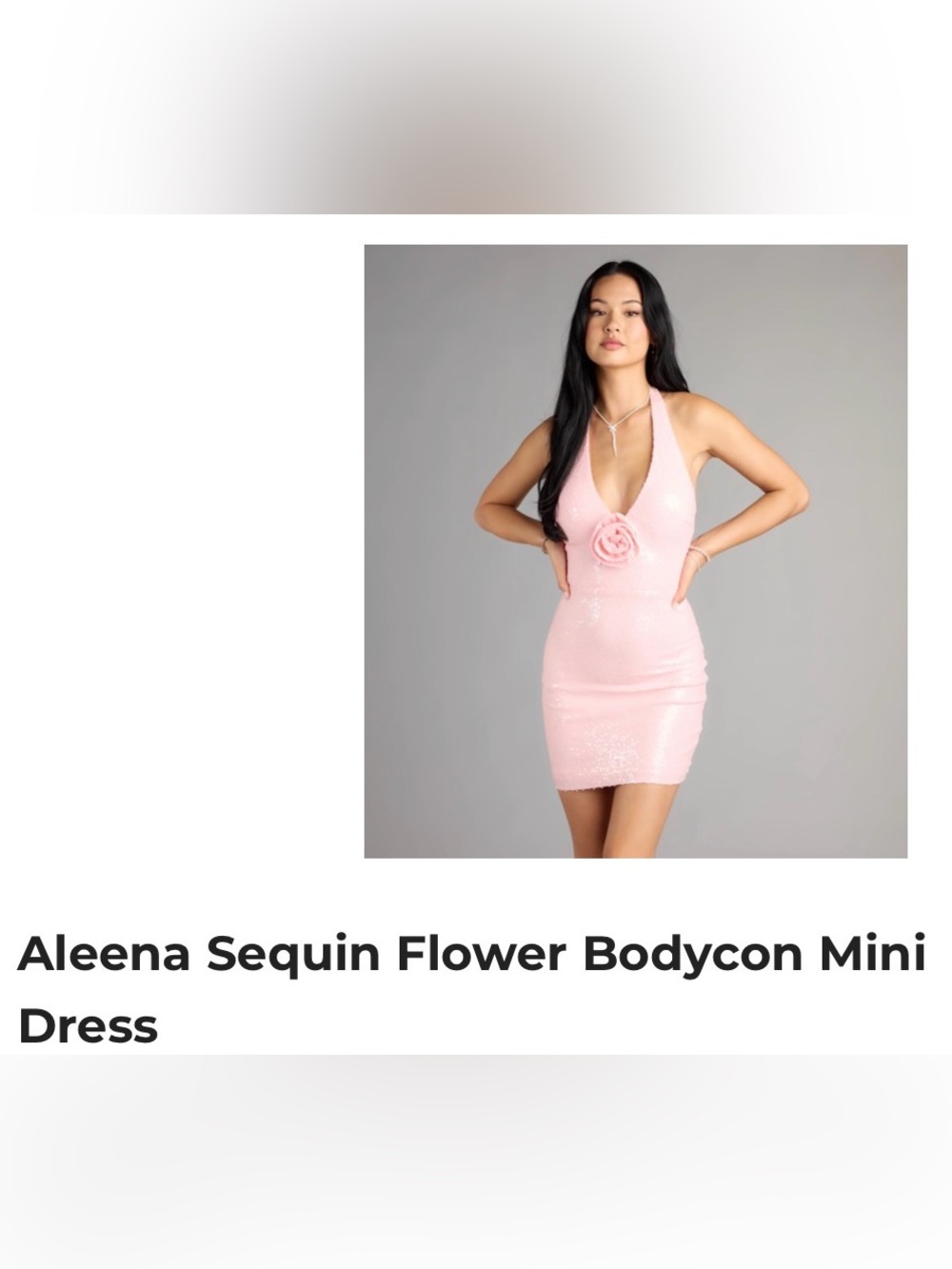 Windsor Sequin Flower Bodycon Mini Dress